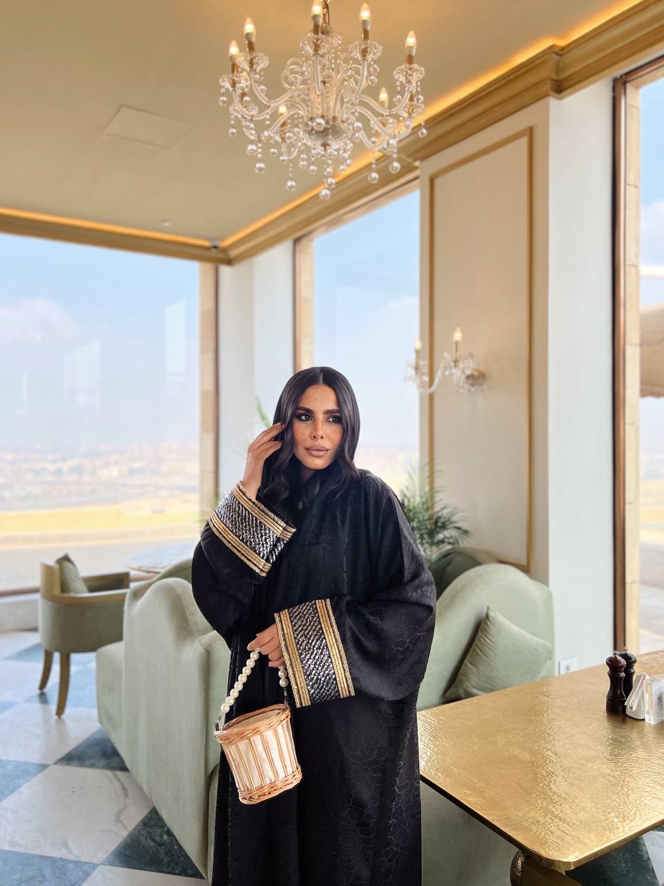 Gulf Abaya with Ramadan Kanar